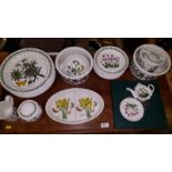 A quantity of various Portmeirion 'Botanic Garden' china to include dinner plates; mugs;