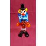 A Murano style glass clown