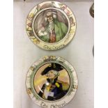 Seven Royal Doulton plates to include 'The Admiral', 'The Squire', ' The Hunting Man' etc.