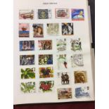 A stamp album and contents