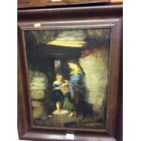 A 19th Century school oil on canvas study depicting Mother,
