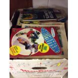 A box of mostly Beano comics