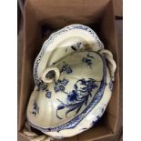 Four boxes of 19th Century and later ceramics