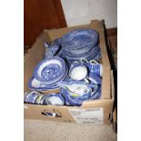 A quantity of various blue and white tea and dinne