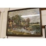 A needlework embroidery after John Constable 'The