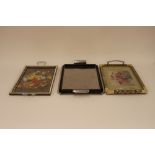 Three 1930's / 50's vintage tea trays