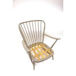 A painted Ercol deep seated armchair, (no cushions)