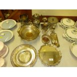 A quantity of silver plated ware to include a Mapp