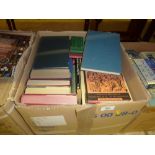 Four boxes of books