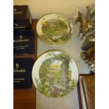 Twelve Royal Worcester cabinet plates, each depict