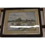 An edwardian coloured print, pencil signed Penton