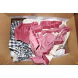 A box of curtains and pelmets