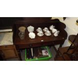 A Victorian mahogany wash stand fitted two drawers