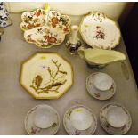 A Masons ironstone hors d' oeuvres dish together w