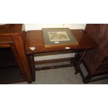 A Victorian mahogany and inlaid stretcher table ra