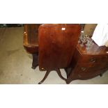 A Victorian mahogany tilt top occasional table