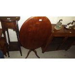 A 19th Century mahogany tilt top occasional table