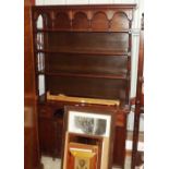 A late Victorian mahogany dresser