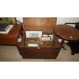 A 19th Century oak and metal bound desk