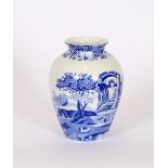 A quantity of Copeland Spode Italian pattern porcelain, to include a baluster shaped table lamp; a