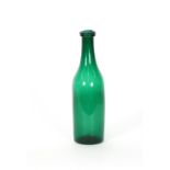 A 19th Century green glass table bottle, 28cm high