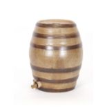 A 19th Century salt glazed spirit barrel, 31cm high