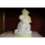 A Coalport figurine "The Goose Girl" with certific