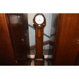 A 1930's two hole granddaughter clock - pendulum o