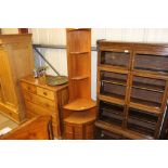 A Nathan teak corner shelving unit