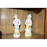 A pair of German painted figures