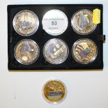 Seven 'Flying Scotsman' commemorative coins