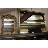 Two gilt framed mirrors