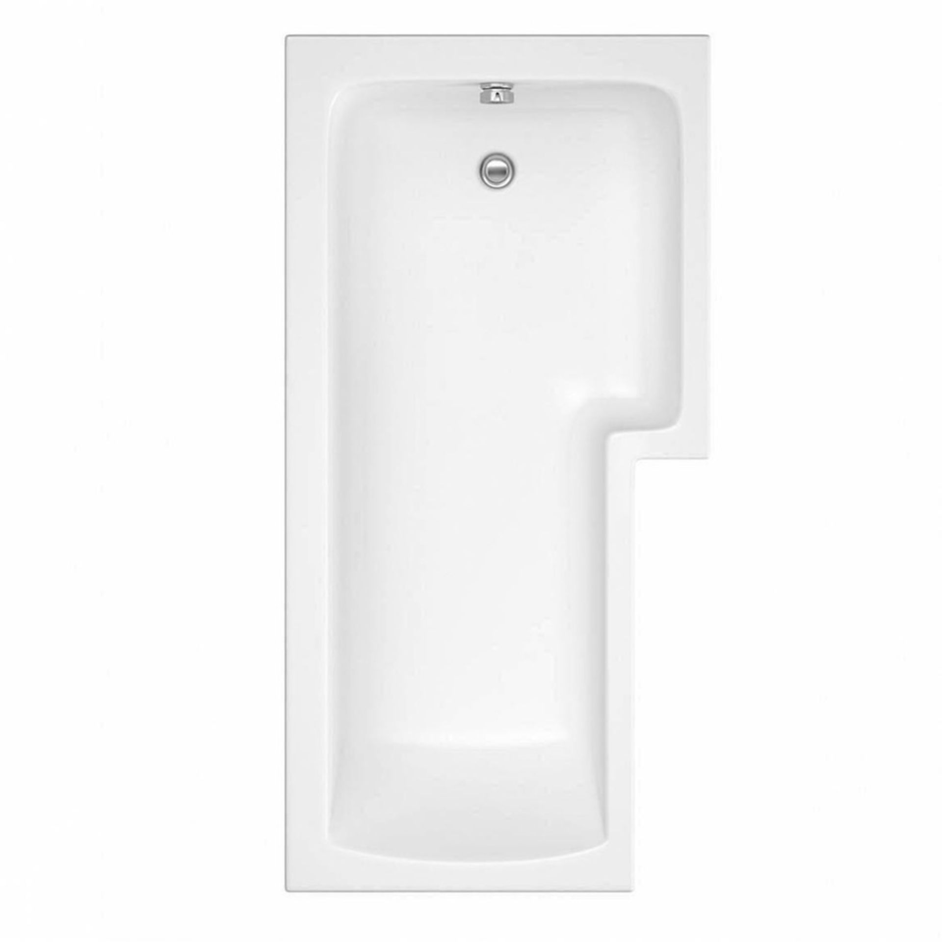 1500 x 850 Boston L shower bath (RH) with dedicated front panel (in factory wrap)