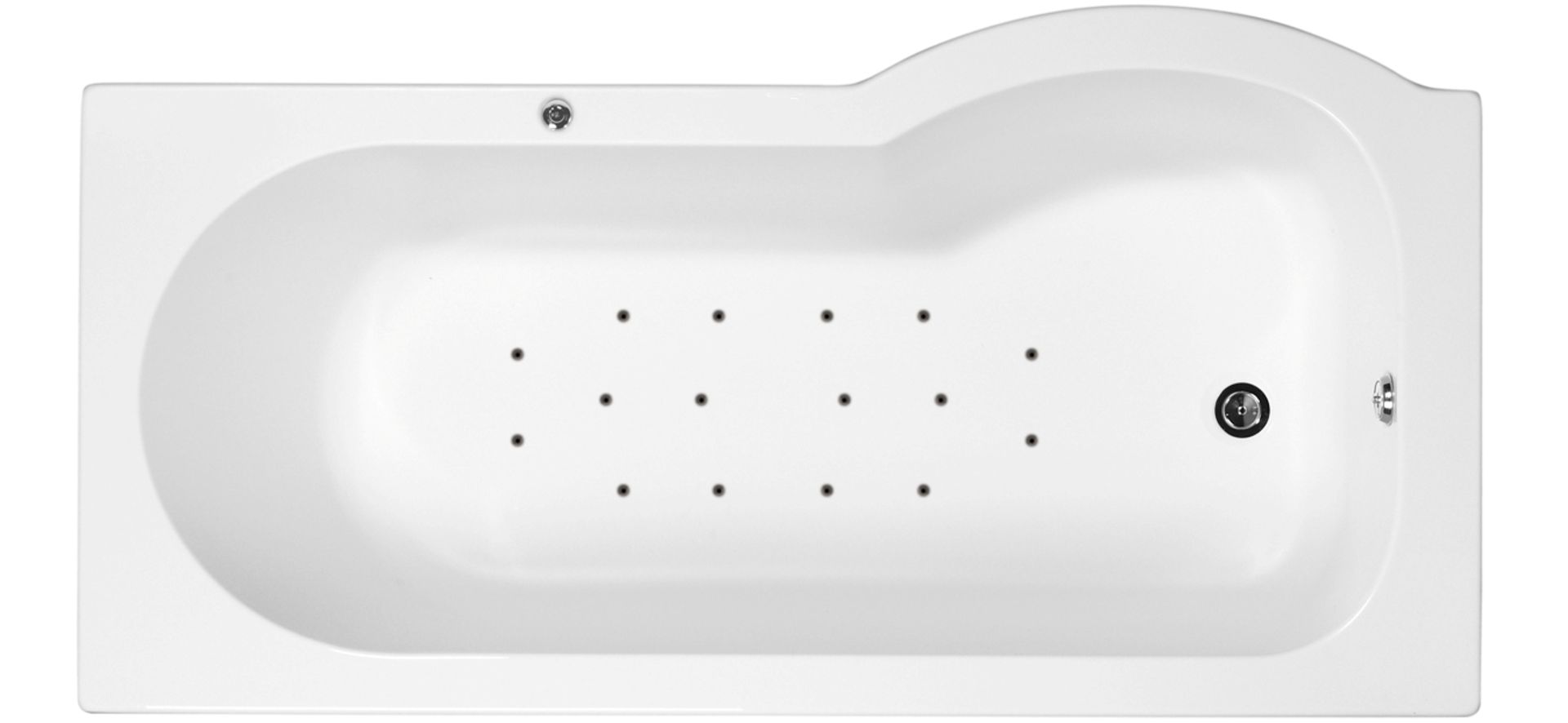 1500 x 850 x750  P shower air SPA BATH with 12 jets (in factory wrap) (includes pump)