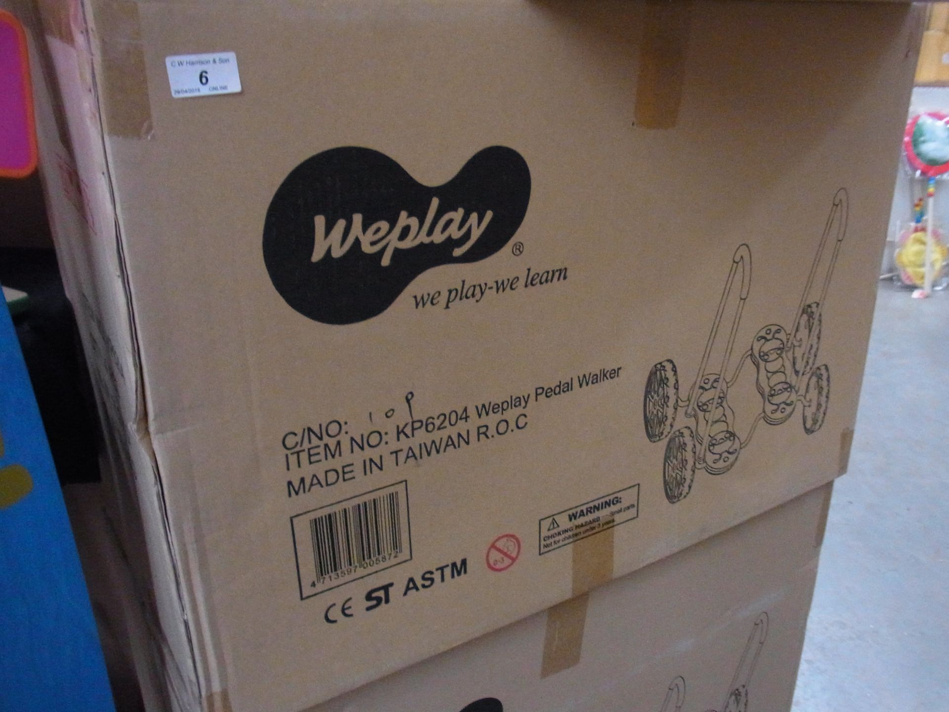 4 x Weplay - we learn pedal walker - (1 outer box)