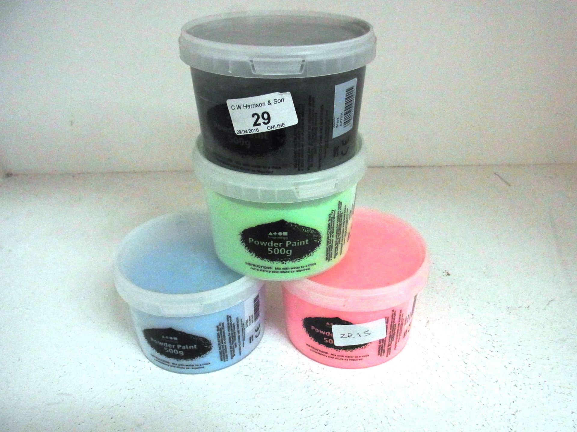 14 x assorted 500g tubs of Brian Clegg Powder paint.