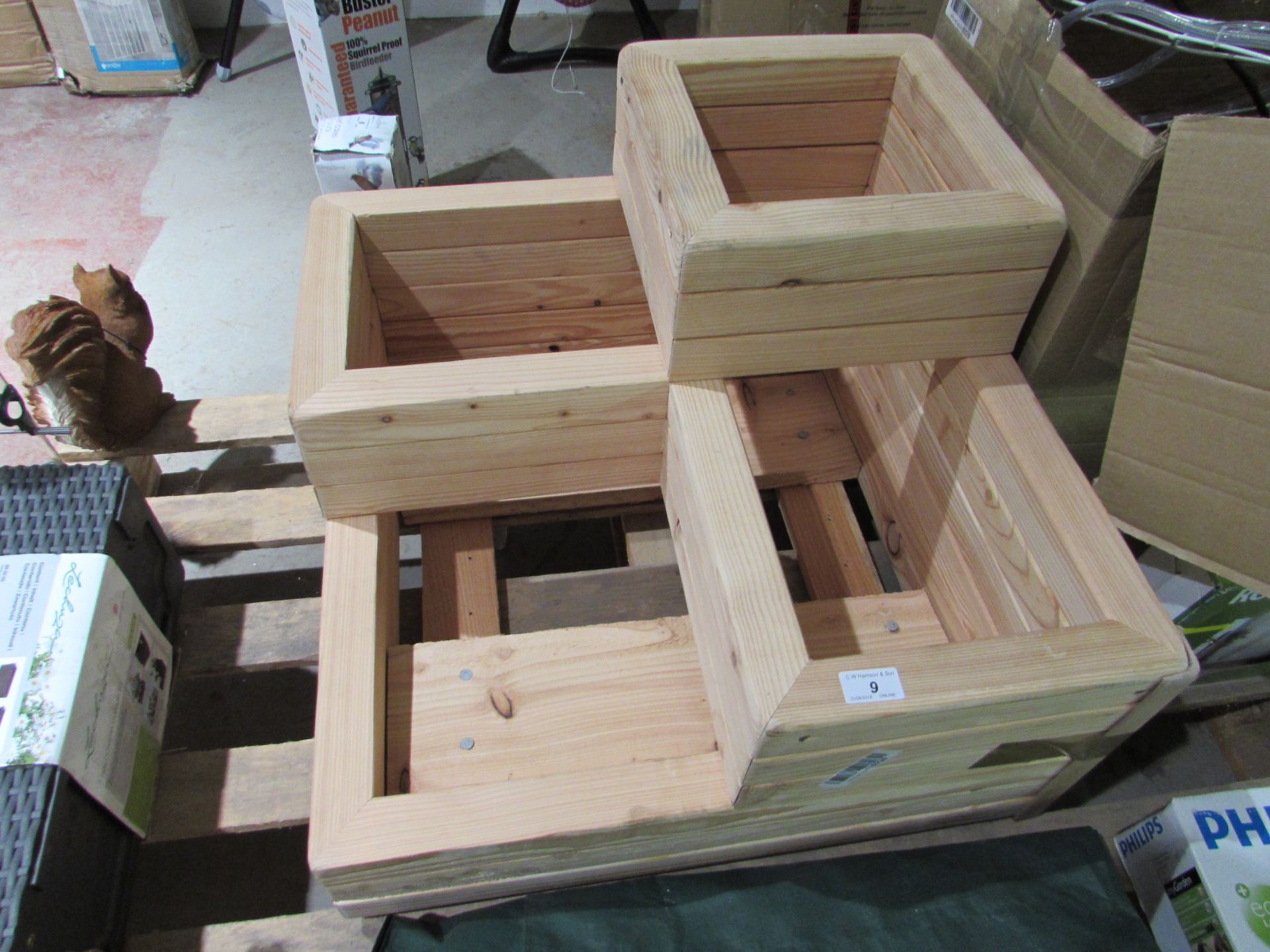 Large pine planter