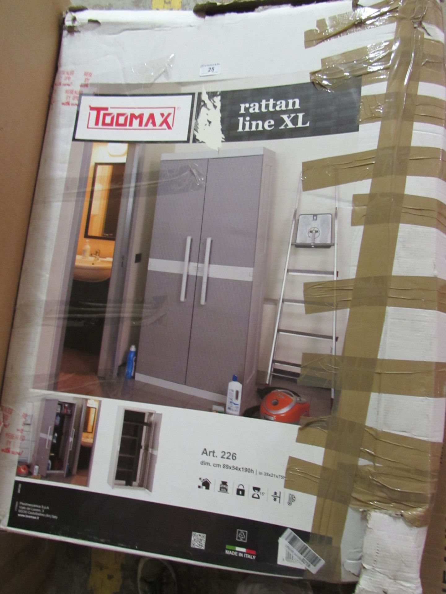 Toomax rattan line XL utility cupboard.