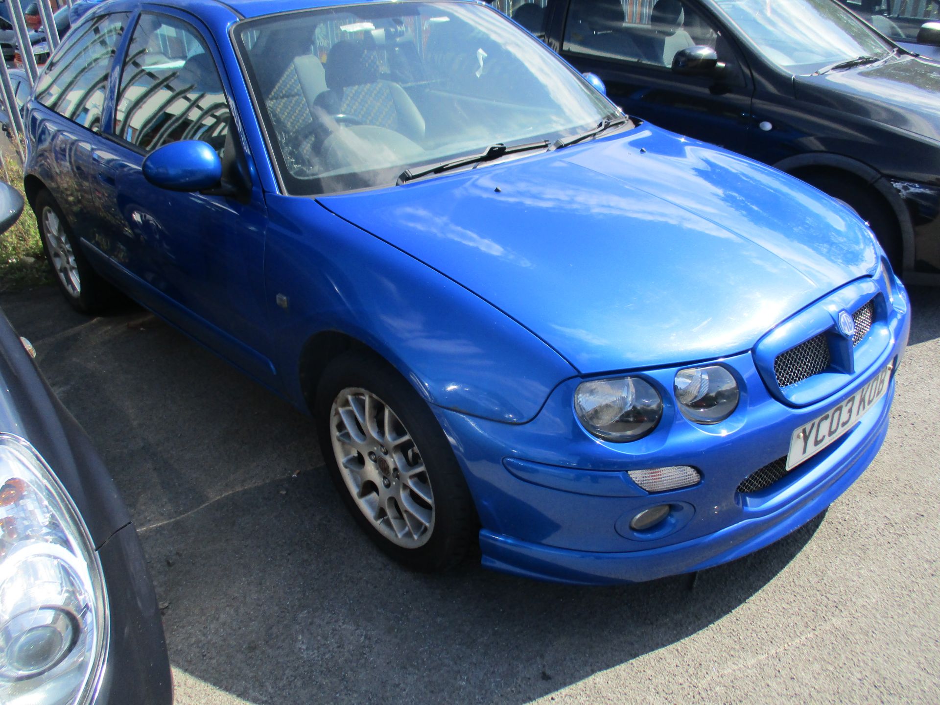 MG ZR+ 1.4L 3 DOOR HATCHBACK - petrol - blue Reg No YC03 KOB Rec Mil 69,392+as at 7.5. - Image 2 of 2