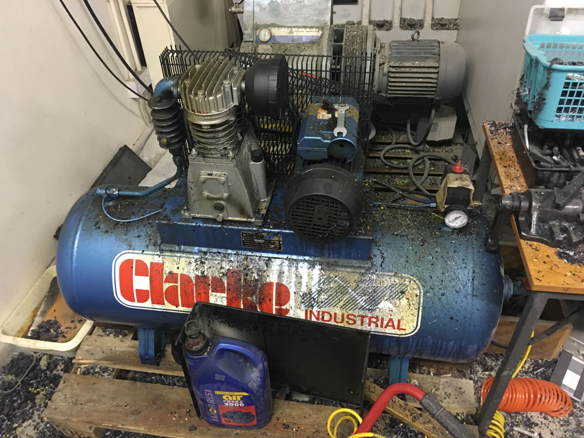 Clarke Industrial Compressor. Model E16C150.