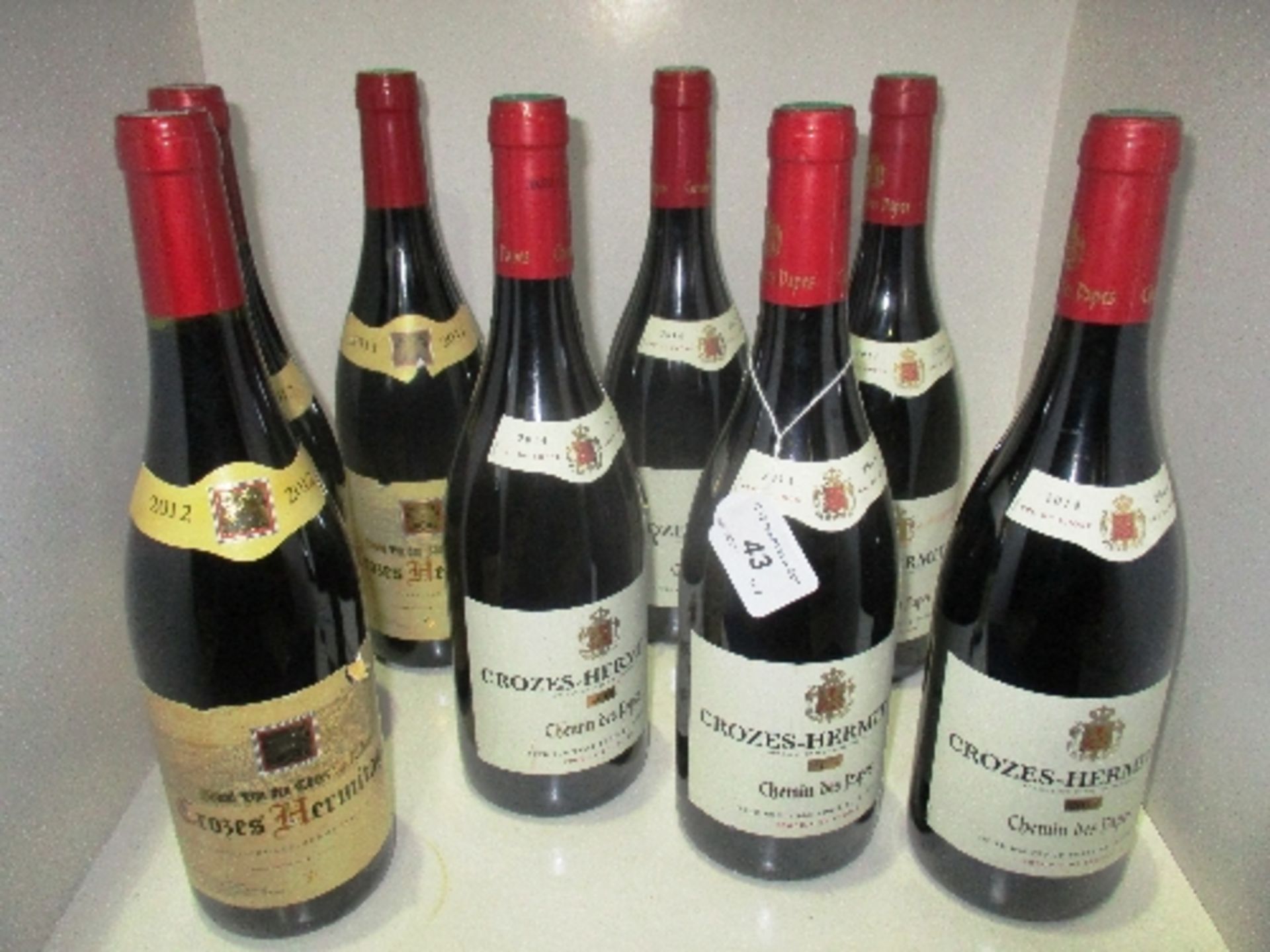 8 x 750ml bottles of Crozes Hermitage - 5 x 2014, 2 x 2012 and 1 x 2011