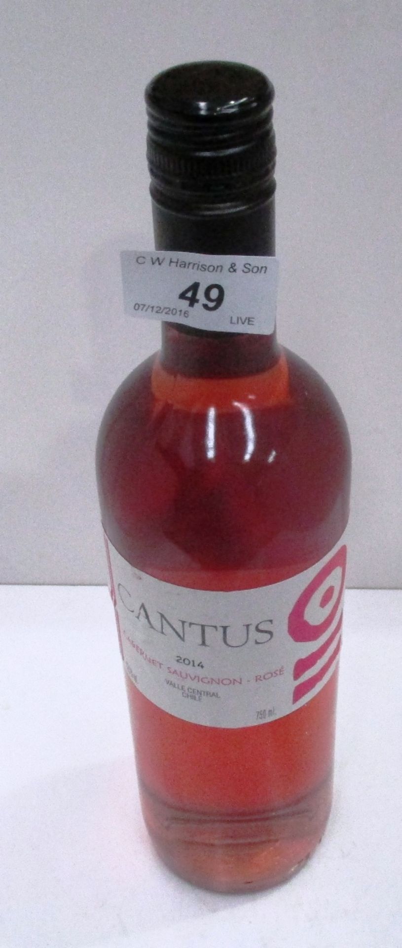 19 x 75cl bottles of Cantus Cabernet Sauvignon Rose Valle Central
