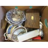 Various items of Silver plate and cutlery