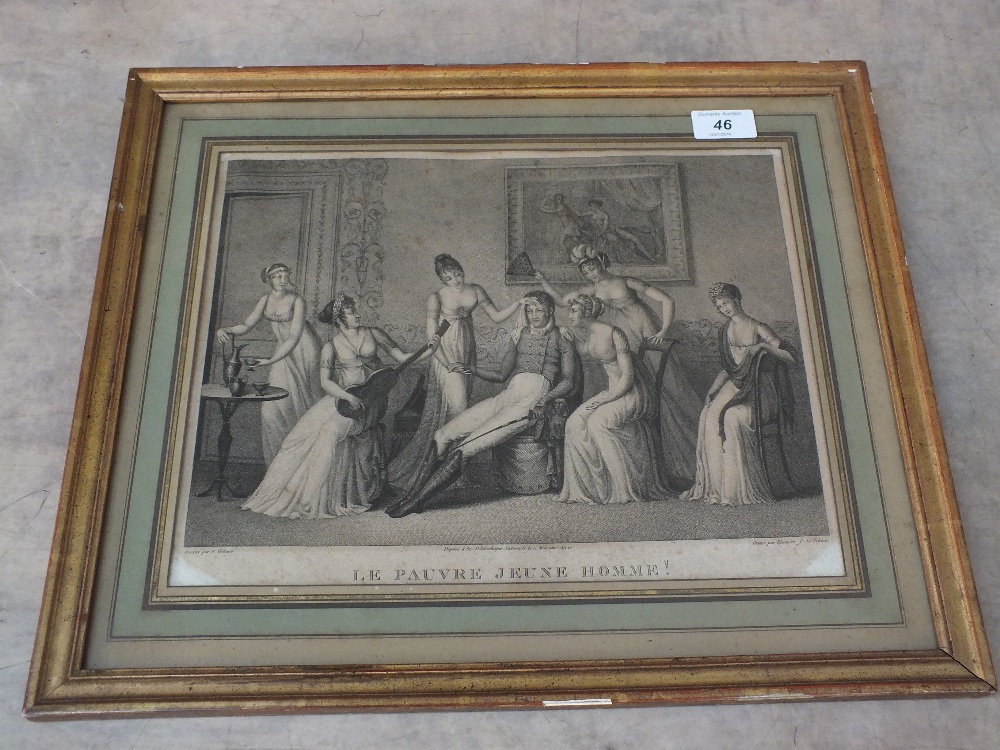 An 18th Century French engraving,