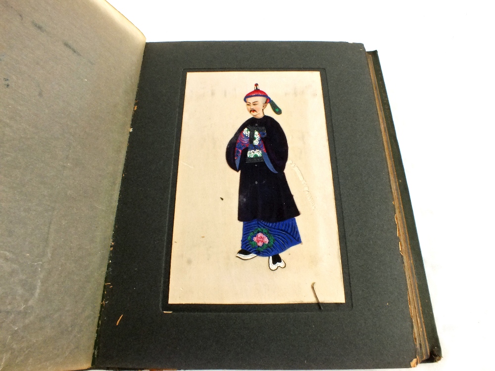 One volume containing eleven Chinese rice paper painting of personages - Image 2 of 3