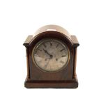 A Mahogany striking mantel clock