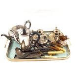An Elkington Silver plated teapot and other Silver plate