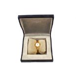 An 18ct Gold lady's Longines wristwatch with box and papers