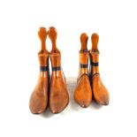 Two pairs of vintage shoe trees