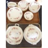 A Royal Albert Lavender Rose dinner service comprising of ten large, medium and small plates,